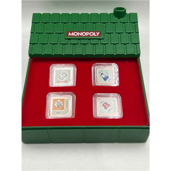 Monopoly 4 x 1/4 Oz .999 Silver Coin Set (Limited Mintage)
