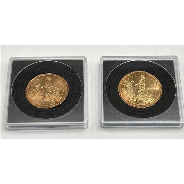 2005 Canada Dollar Coins Featuring Terry Fox - Set of 2