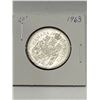 Image 1 : 1963 Canadian 50 Cent Silver Coin with Elizabeth II Portrait