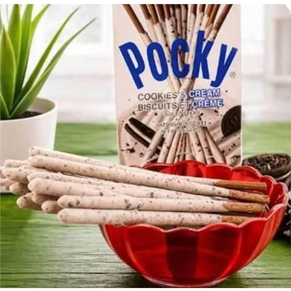 Pocky Cookies & Cream Biscuit Sticks, 10 Pack