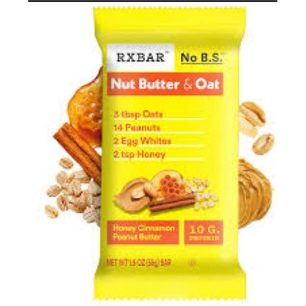 RXBAR Honey Cinnamon Peanut Butter Bars 12 x 55g