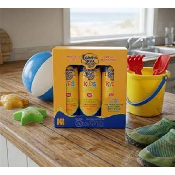 Banana Boat Kids SPF 50 Sunscreen 3 Pack