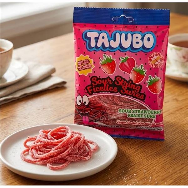 Taoibo Sour Strawberry Strings 80g