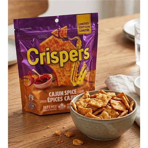 Crispers Cajun Spice Snacks, 6 x 145g