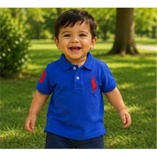 Ralph Lauren Kids Blue Polo Shirt Size 2/2T