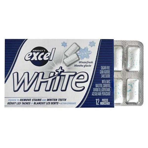 Excel White Blanche Winterfresh Gum 12 Pack