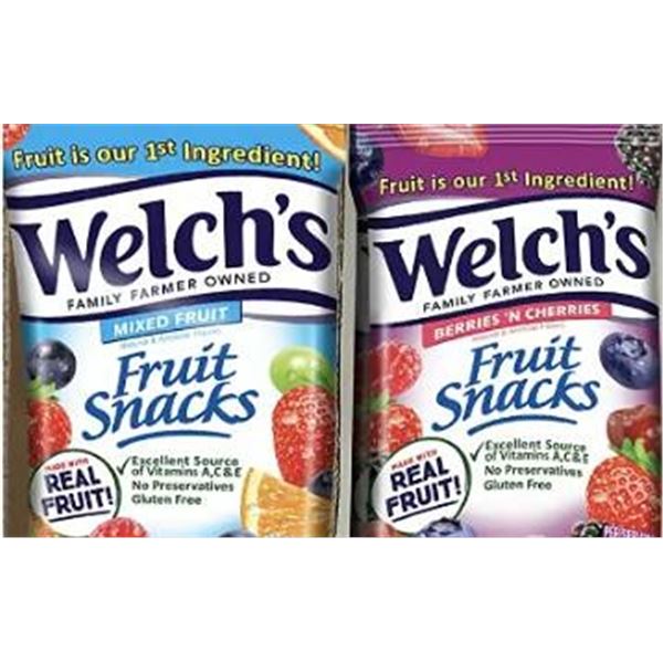 Welch's Fruit Snacks Pack of 72, 22g Each
