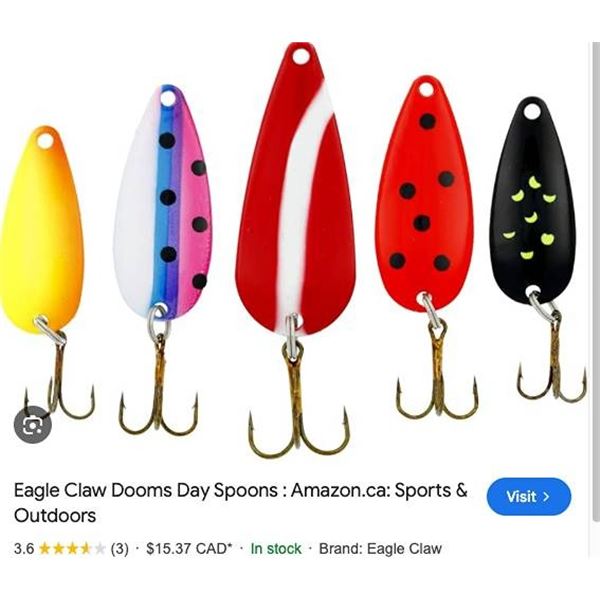 Eagle Claw Dooms Day Spoons Set of LOT OF 2