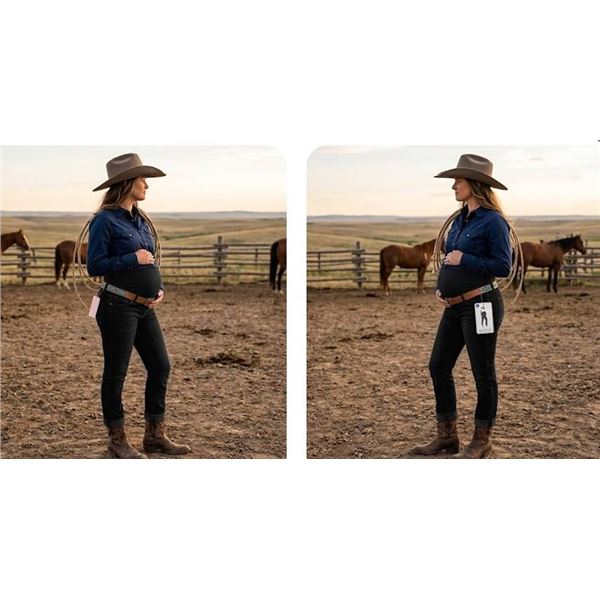 Large Straight Leg Maternity Jeans Size Large