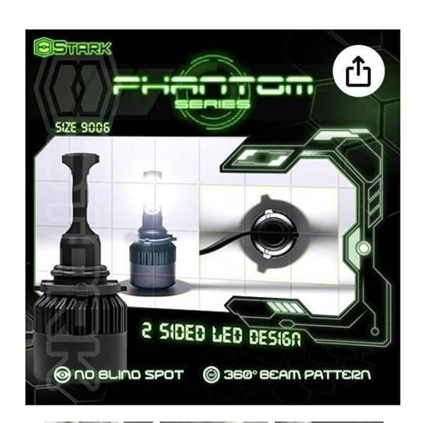 Stark Phantom LED Headlights 9006/HB4, Phantom Series