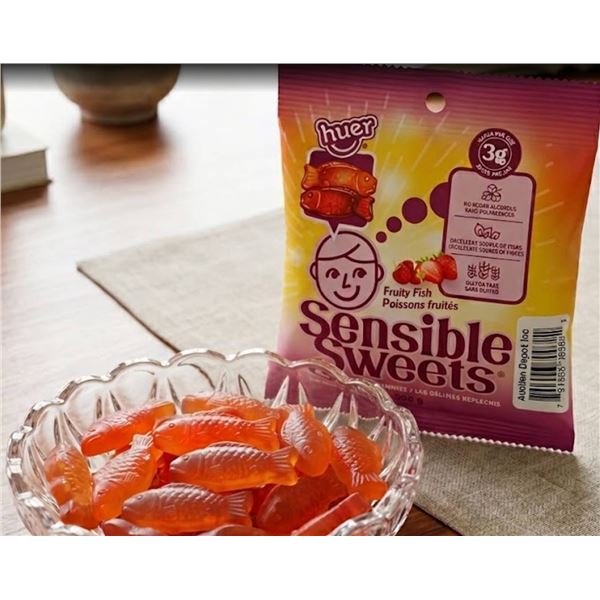 Sensible Sweets Fruity Fish Gummies 12x50g