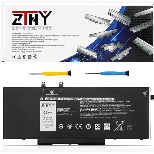 ZTHY 3HWPP Laptop Battery 15.2V 68Wh