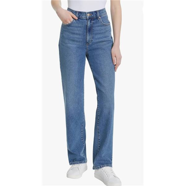 Gloria Vanderbilt Women’s Straight Leg Relaxed Fit Cotton Stretch Jean Size 10