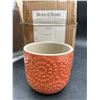 Image 2 : Stone & Beam Embossed Ceramic Planter