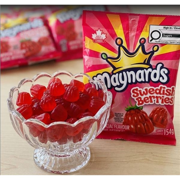 7 Bags Maynards Swedish Berries 154g Each