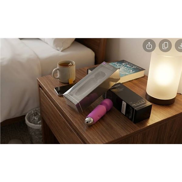 Purple Waterproof USB Rechargeable Massager