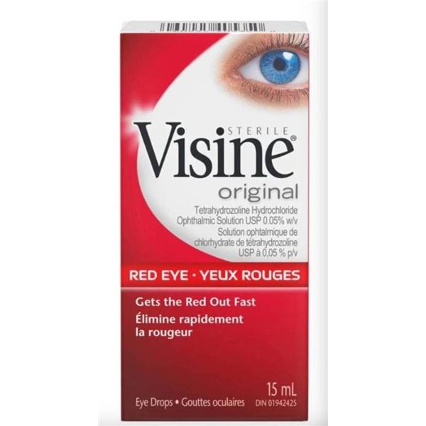 Visine Original Red Eye Eye Drops 2x15mL