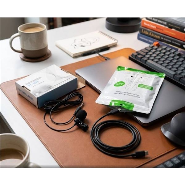 PC Microphone and USB-C Charging Cables