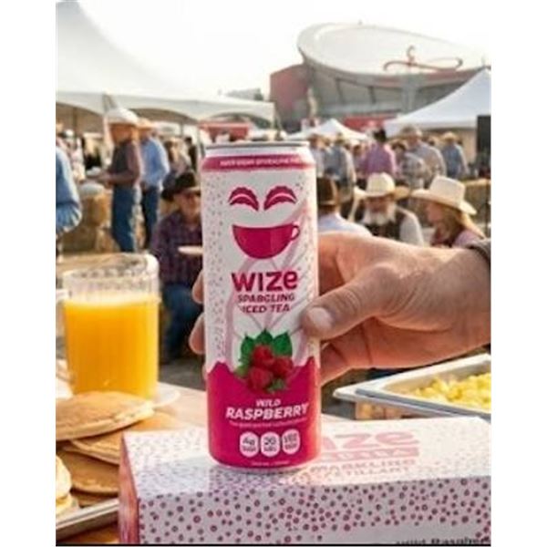 Wize Sparkling Wild Raspberry Iced Tea 12x355