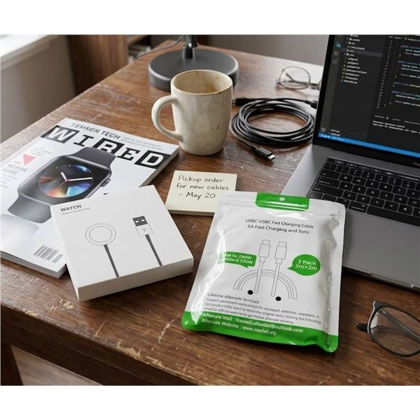 Charging Cables Bundle, USB-C and Watch