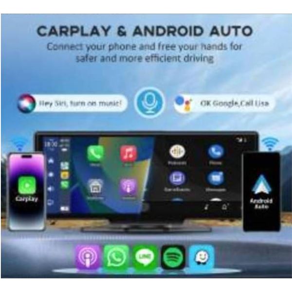 Portable Car Player with CarPlay, Android Auto, and MirrorLink Support
