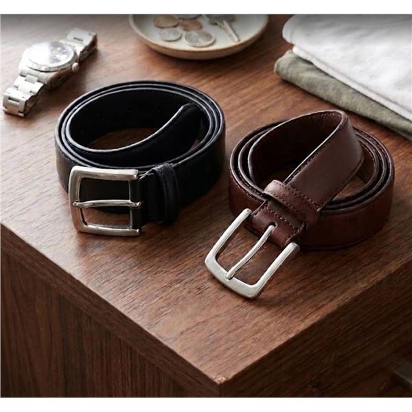 Roots Leather Belts Size 32-34 M/M, Set of 2