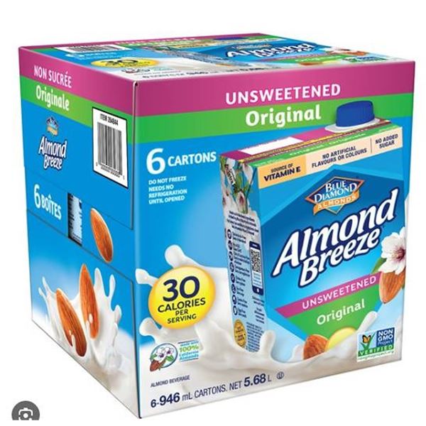 Almond Breeze Unsweetened Almond Milk 6-Pack