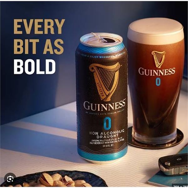 Guinness 0 Non-Alcoholic Beer 4-Pack