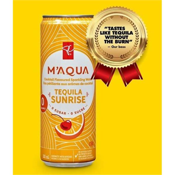 PC M'Aqua Tequila Sunrise Sparkling Water