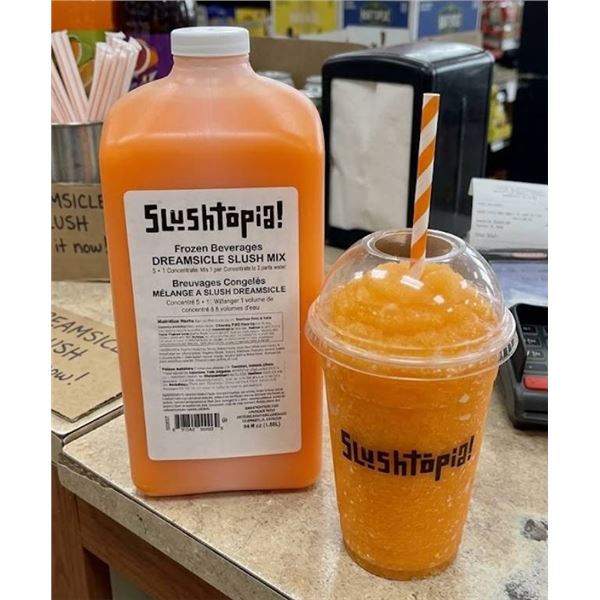Lot of 6 Slushtopia Dreamsicle Slush Mix 1.89L
