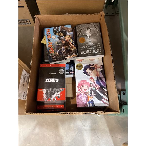 Lot of Assorted Manga and Fiction Books