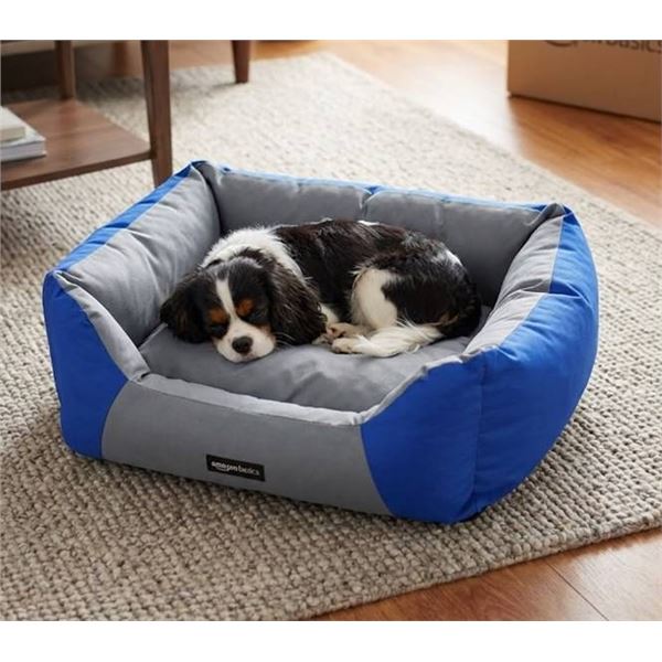 AmazonBasics Large Oval Pet Bed, Royal Blue