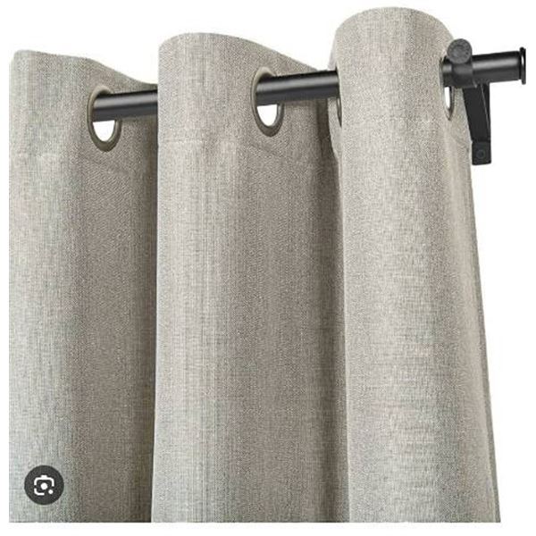 Sun+Blk Total Blackout Grommet Curtains 2 Pack 52"x90"