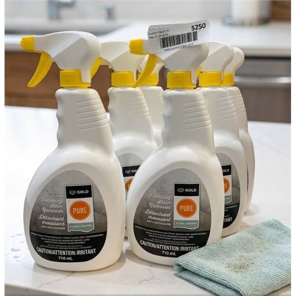 Lot of 6 Foaming Mold and Mildew Stain Remover