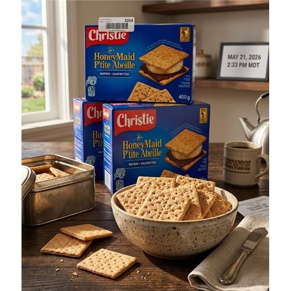 Lot of 6 -  Boxes Honey Maid Graham Wafers 400g each