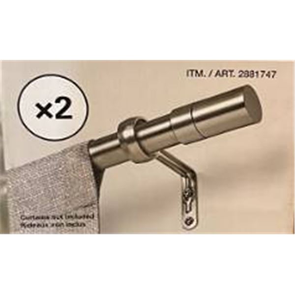 Umbra Nickel 2-Pack Curtain Rods