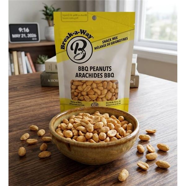Break-a-Way BBQ Peanuts 12x130g Pack