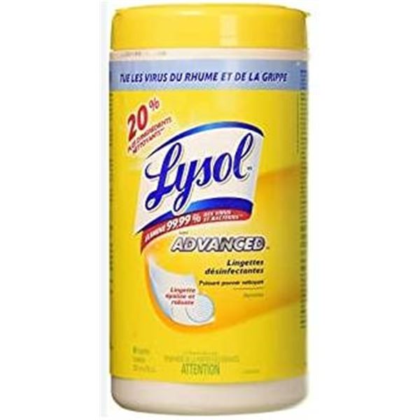 Lysol Advanced Disinfecting Wipes Pack of 5