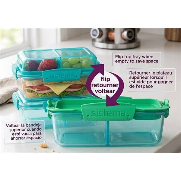 Lot of 2-Sistema To Go Lunch Stack Square