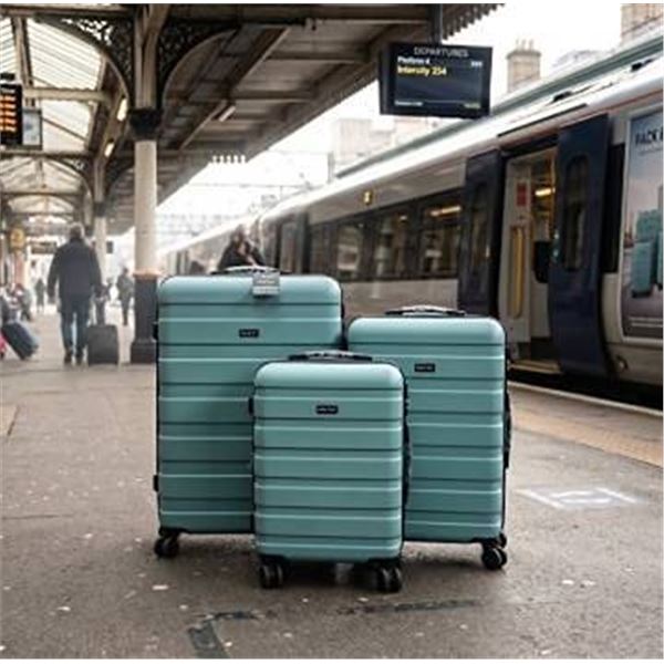 Pack & Fly 3-Piece Luggage Set Light Blue