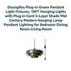 Image 2 : DoungRos Green Plug-in Pendant Light