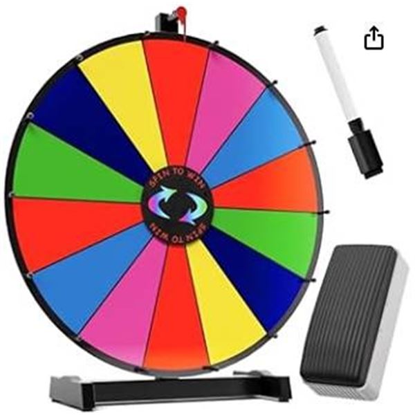 18in Spinning Prize Wheel, 14 Slots