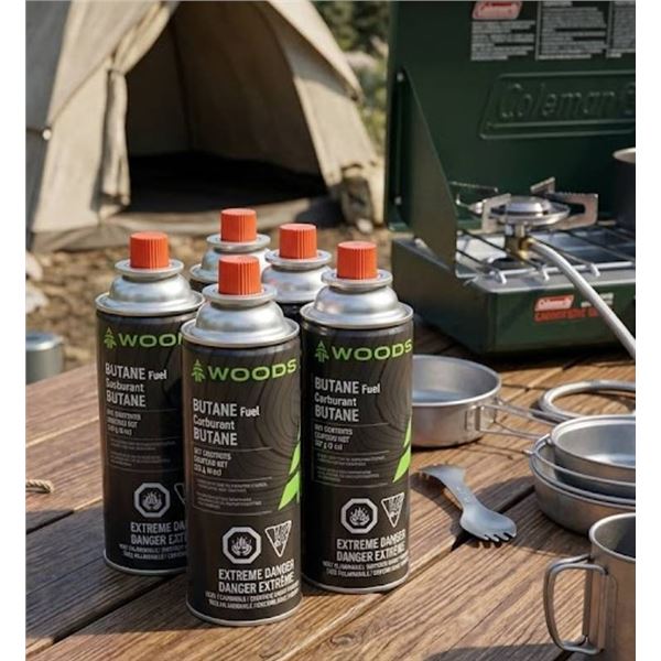 Woods Butane Fuel 6x227g cans