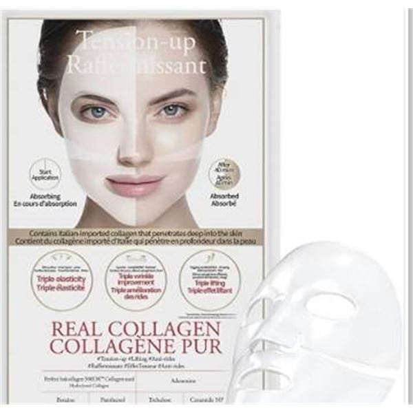 Real Collagen Pur Facial Mask Packaging LOT OF 7