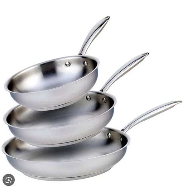 Meyer Accolade 3pc Stainless Steel Fry Pan