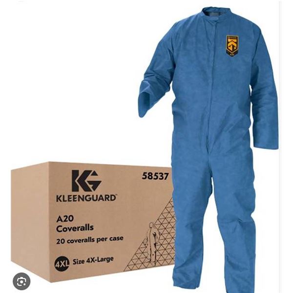 KLEENGUARD A20 Denim Blue Coveralls, 24 pcs