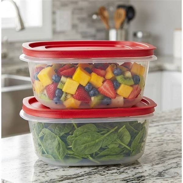 2 Rubbermaid Food Storage Containers