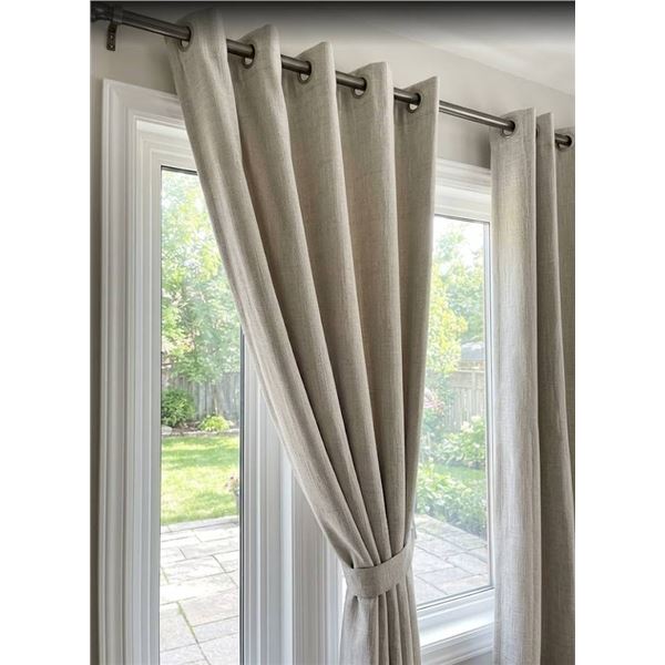 Silk Home Grommet Curtain Panel