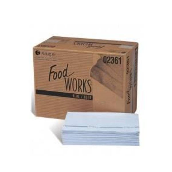 Kruger 02361 Food Works Blue Wipes 150 Count