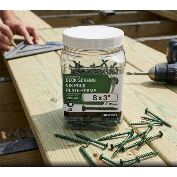 Hilman Deck Screws 8x3" 2-Pack (250 pcs each)